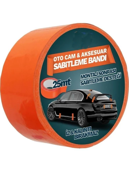 Oto Cam Ve Aksesuar Geçici Sabitleme Bandı Turuncu 45mmx25mt ürün görseli 1