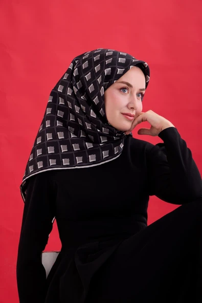 Twill İpek Eşarp 11474 - Resim 6