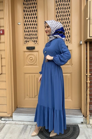 Moda Çizgi Tesettür Elbise - Resim 2