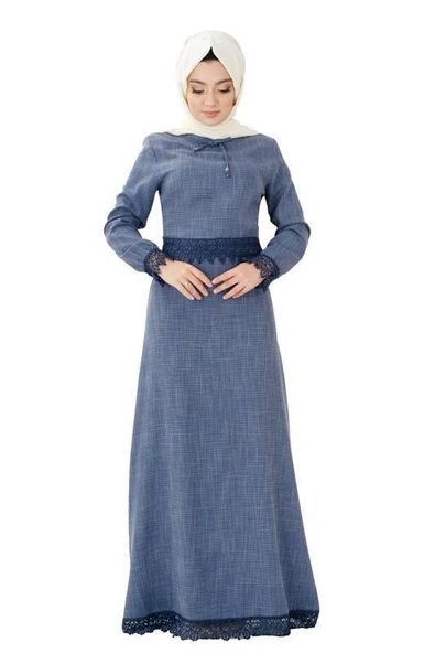 Moda Çizgi Tesettür Elbise ürün görseli 1