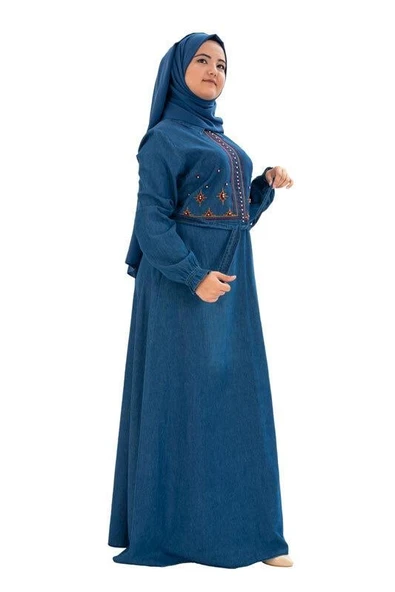Moda Çizgi Tesettür Elbise - Resim 3