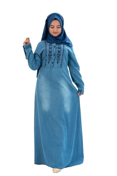 Moda Çizgi Tesettür Elbise - Resim 3