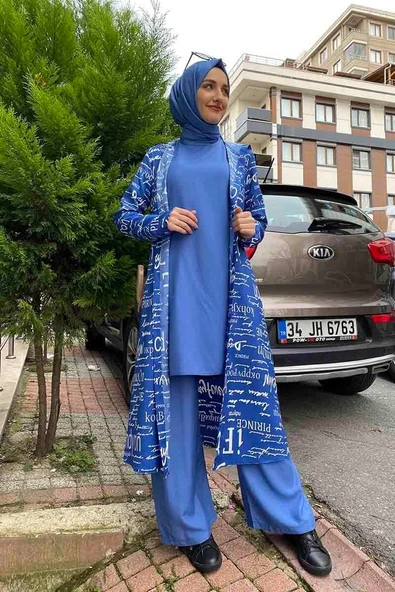 Moda Çizgi Tesettür Takım - Resim 3