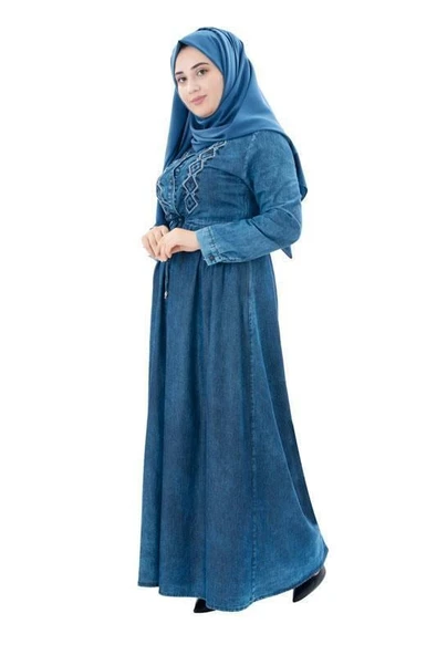Moda Çizgi Tesettür Elbise - Resim 3