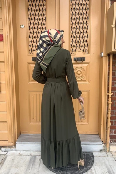 Moda Çizgi Tesettür Elbise - Resim 4