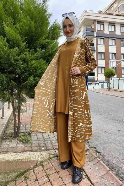 Moda Çizgi Tesettür Takım ürün görseli 1