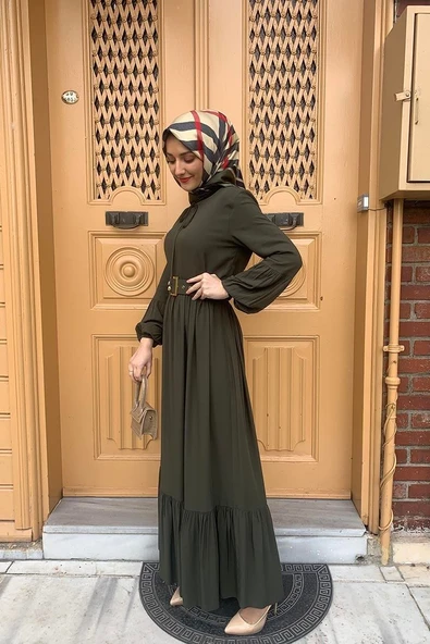 Moda Çizgi Tesettür Elbise - Resim 3