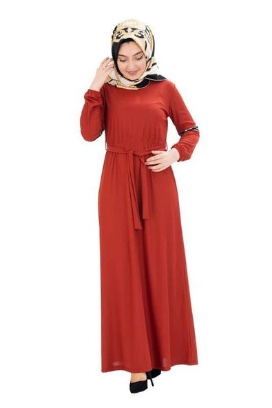 Moda Çizgi Tesettür Elbise ürün görseli 1