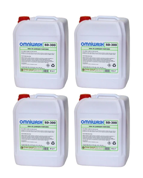 Omniwash SD-300 Ihlamur Oda ve Çamaşır Parfümü 5 Litre 4 Adet ürün görseli 1