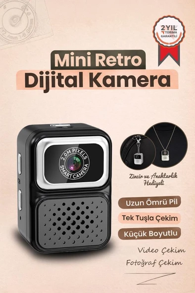 Dijital Fotoğraf Makineleri Video Kamera Mini Anahtarlık 480P CMR36 Siyah ürün görseli 1