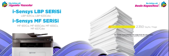 Canon Uyumlu Renkli Toner - Resim 2
