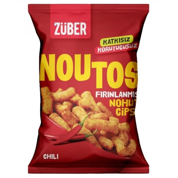 Züber Noutos Fırın Nohut Cipsi 55 Gr Chili ürün görseli 1