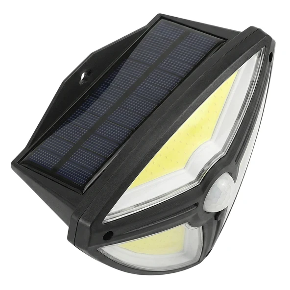Powermaster MX-1219B 150 Cob Ledli Sensörlü 3 Modlu Solar Duvar Lambası - Resim 2