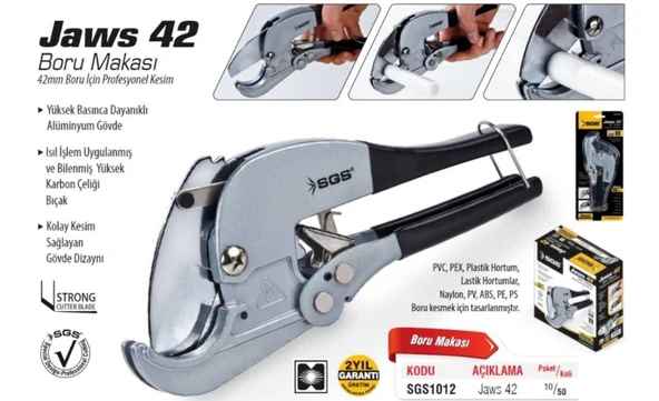 Sgs 1012 Pprc Boru Makası  JAWS42 - Resim 3