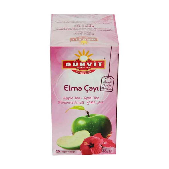 Elma Meyve Çayı 20 Süzen Poşet - Resim 5
