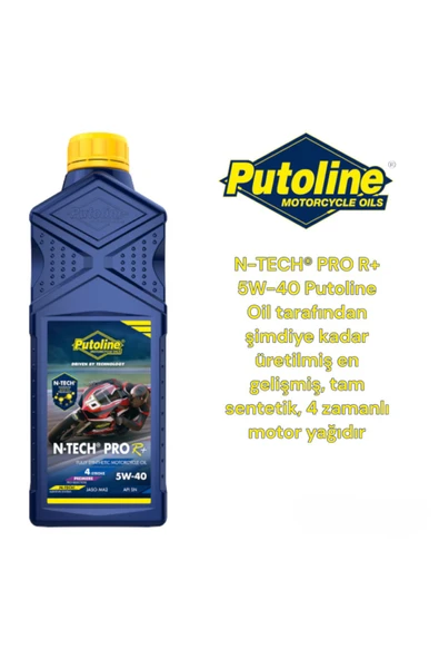 Putoline N-Tech Pro R+ 5W-40 4T 1 lt Motosiklet Yağı ürün görseli 1