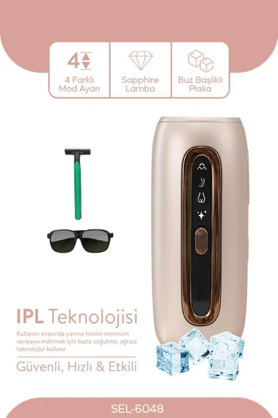 Sinbo Sel-6048 IPL Lazer Epilasyon Cihazı Acısız Kalıcı Epilasyon Purple ürün görseli 1