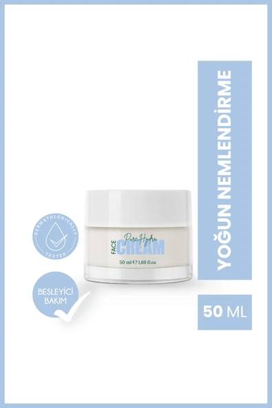 Pure Hydra Face Cream | Kuru Ciltler için Yoğun Nemlendirici Yüz Kremi | 50 ML ürün görseli 1