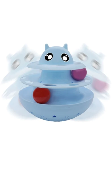 Nunbell Mama Hazneli Yatmaz Sallanan Kedi Köpek Oyuncağı Shaking Circular Turntable Cat And Dog Toy ürün görseli 1