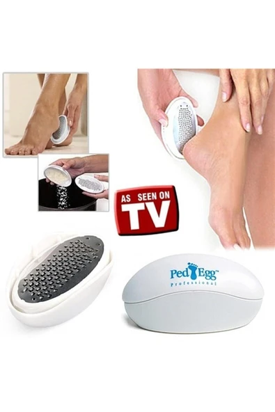 IDM AQUA MANİKÜR Ped Egg Ayak Rendesi Topuk Nasır Temizleme Ayak Bakım Törpüsü Ped Egg Ayak Törpüsü Ped Egg Törpü ürün görseli 1