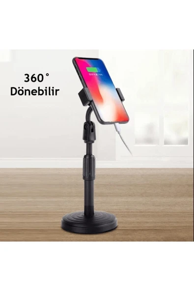 MENFRY Masaüstü Teleskopik Telefon Tutucu 360 ° Döndürülebilir Stand ürün görseli 1