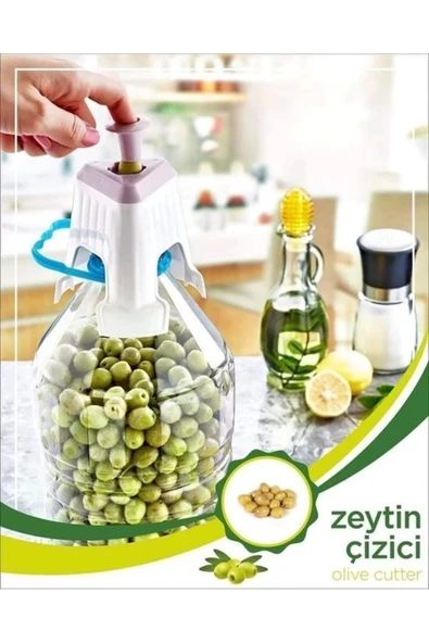 Horasan Ticaret Kolay Zeytin Dilme Çizme Aparatı Pratik Kolay Zeytin Çizici Alet ( Lisinya ) ürün görseli 1