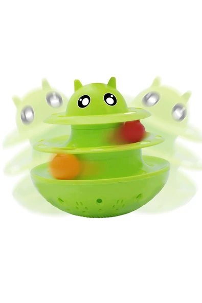 Nunbell Mama Hazneli Yatmaz Sallanan Kedi Köpek Oyuncağı Shaking Circular Turntable Cat And Dog Toy ürün görseli 1