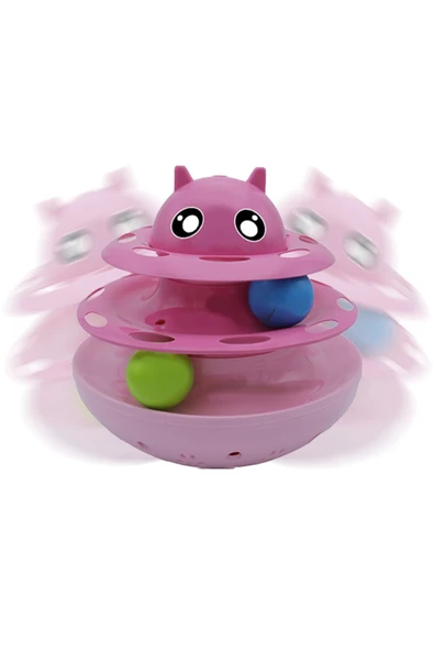Nunbell Mama Hazneli Yatmaz Sallanan Kedi Köpek Oyuncağı Shaking Circular Turntable Cat And Dog Toy ürün görseli 1