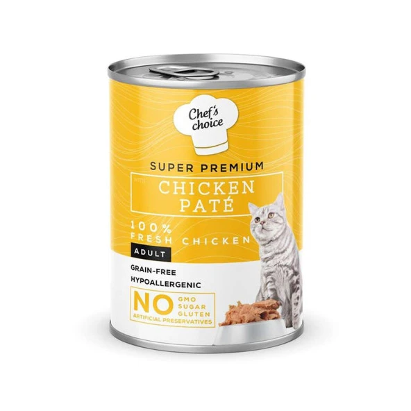 Chef's Choice Chicken Pate Tavuk Etli Kıyılmış Kedi Maması 400g ürün görseli 1