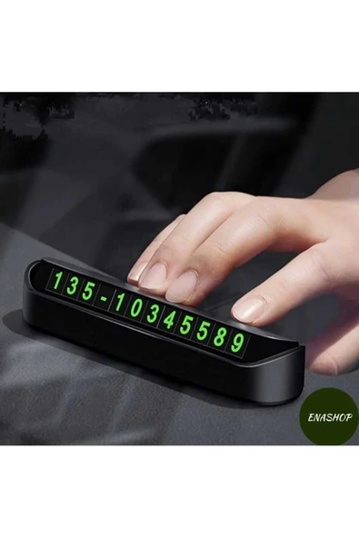 ENASHOP Oto Araba Göğüs Üstü Numaratör Aç Kapa Sistem Araç Park Telefon Numaratörü ürün görseli 1