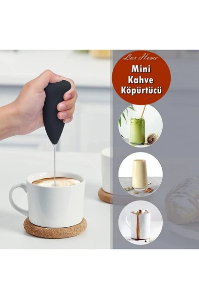 Hitit Mini Mikser Kahve Köpürtücü Süt Köpürtücü Karıştırıcı Pilli Çırpıcı ürün görseli 1