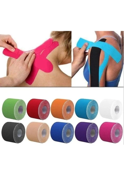 ENASHOP Deney1 Ağrı Bandı Kinesiology Tape 5 Cm X 5 M ürün görseli 1