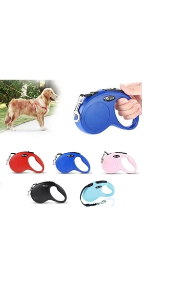 Horasan Ticaret Pup Style Otomatik Köpek Gezdirme Tasması 5 metre ürün görseli 1