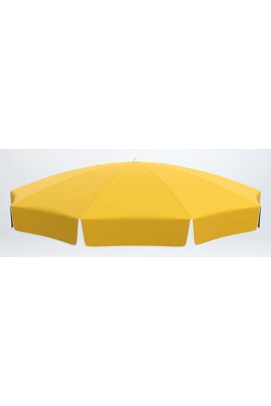 ENASHOP Sarı Plaj Şemsiyesi Eğilebilir Bahçe Balkon Şemsiyesi Branda Kumaş 2 Metre 10 Telli Dayanıklı ürün görseli 1