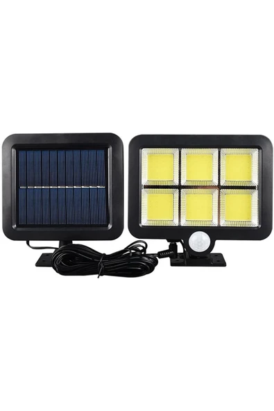 120 Cob Led Solar Panelli 3 Modlu Duvar Lambası ürün görseli 1
