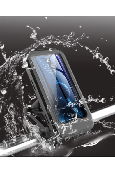TeknoExpress Universal Su Geçirmez Dokunmatik Hassasiyeti Yüksek Bisiklet Motorsiklet Telefon Tutucu ürün görseli 1