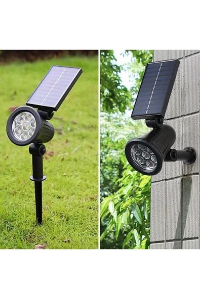 rgb Solar Güneş Enerjili Kazıklı Yer Armatürü Gün Işığı Ağaç Duvar Bahçe Aydınlatma Işık ürün görseli 1