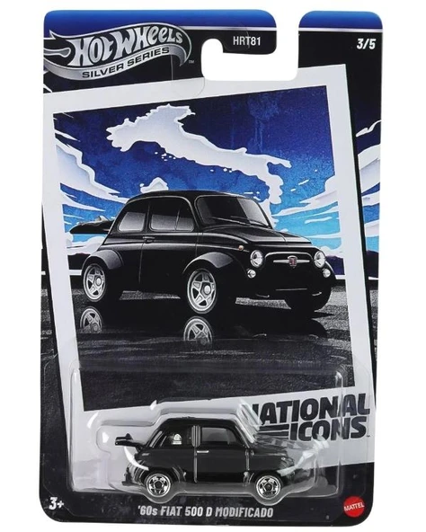 Hot Wheels Silver Series 60s Fiat 500 D Modificado JBY88 ürün görseli 1
