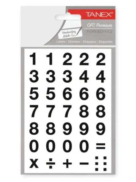 Tanex Rakamlar Stickers 2 Sayfa Stc-506 - 3 adet ürün görseli 1