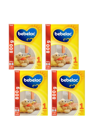 BEBELAC BEBELAC  1 Bebek Sütü 0 - 6 Ay 800 Gr 4 Adet ürün görseli 1