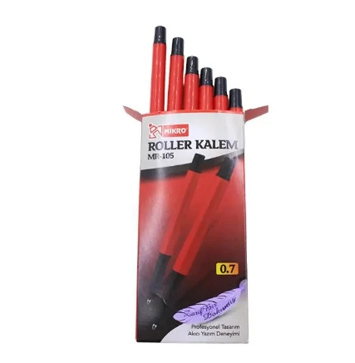 Mikro Roller Kalem Kırmızı Mr-105 - 3 adet ürün görseli 1