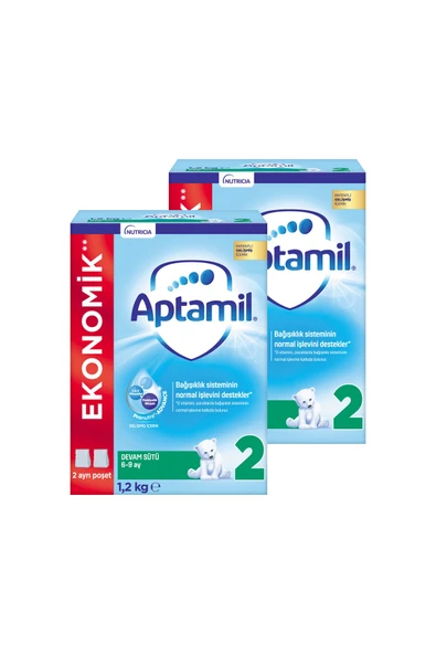 APTAMİL APTAMİL  2 Devam Sütü Yeni Formül 1200 gr X 2 Adet ürün görseli 1