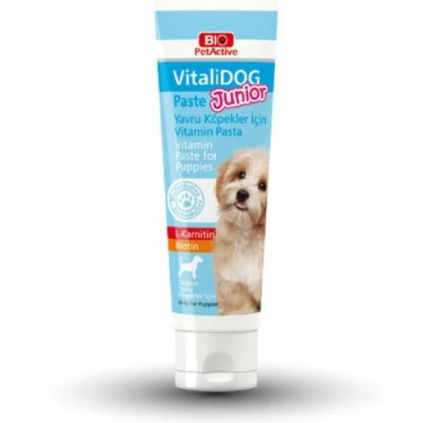 Bio Pet Active Vitalidog Junior L-Karnitin Ve Biotin Yavru Köpek Macunu 100ml ürün görseli 1
