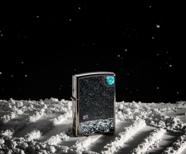 Zippo Moon Landing Space Dizayn Çakmak - Resim 6