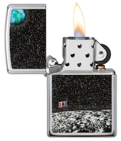 Zippo Moon Landing Space Dizayn Çakmak - Resim 3
