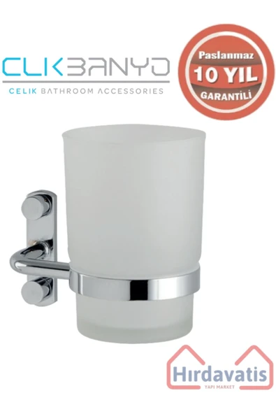 ÇELİK BANYO Paslanmaz Pirinç Vera Diş Fırçalık ürün görseli 1