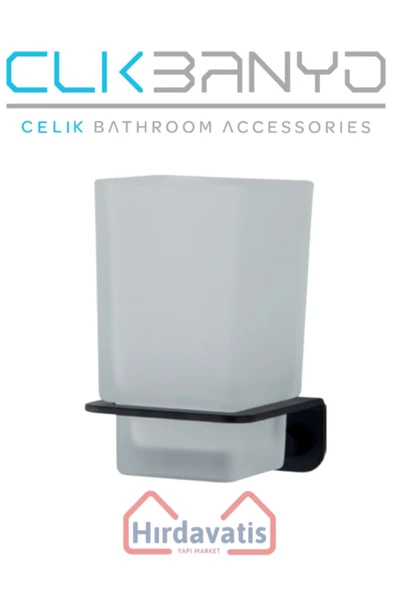 ÇELİK BANYO Paris DKP Diş Fırçalık Mat Siyah ürün görseli 1
