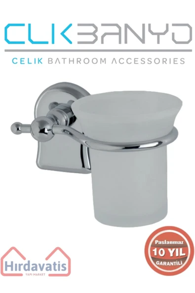 ÇELİK BANYO Paslanmaz Pirinç Lale Diş Fırçalık ürün görseli 1