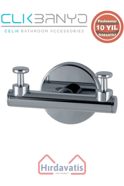 ÇELİK BANYO Paslanmaz Pirinç Flora Askılık İkili ürün görseli 1