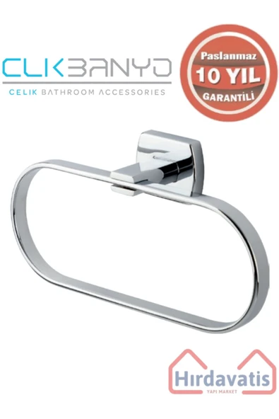 ÇELİK BANYO Paslanmaz Pirinç Milano Oval Havluluk ürün görseli 1
